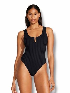 Vitamin A Ursula One Piece - Black SuperRib